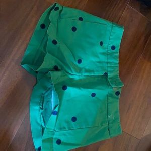 Polka dot j crew shorts